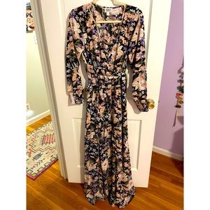 Faux Wrap Maxi Dress